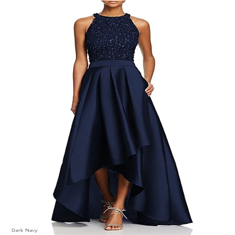 Women'S Semi Formal Evening Wear - A-Line Wedding Guest Dresses Sparkle &