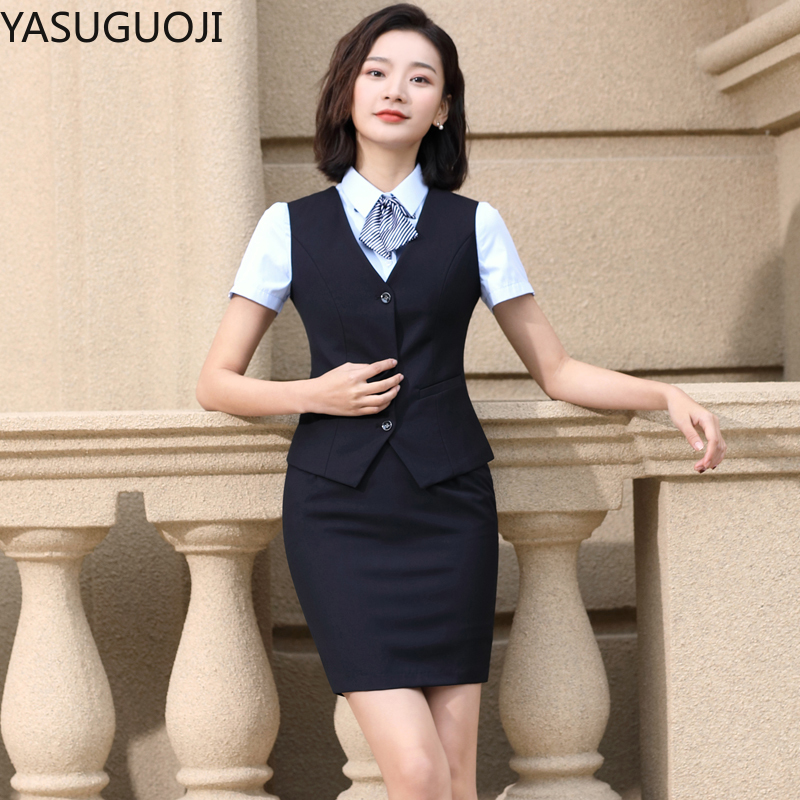 Women Formal Wear For Interview - Yasuguoji Thời Trang Nữ Áo Vest