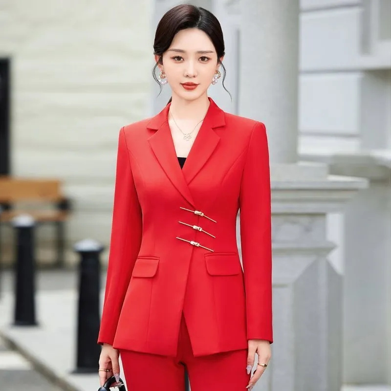 2025 Fashion White Red Black B - đánh giá và giá Women Formal Wear With Black Blazer