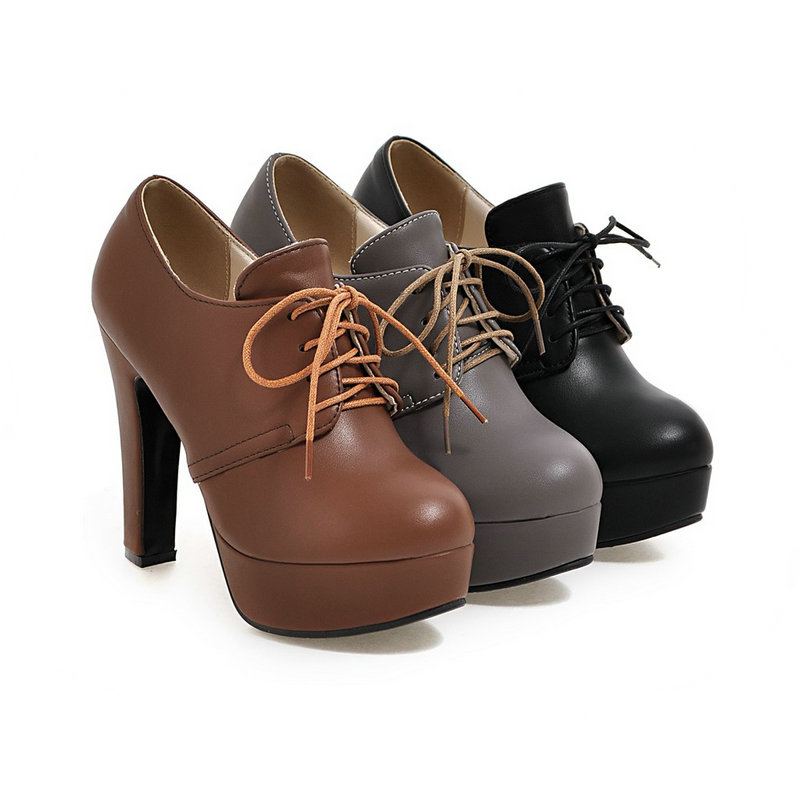 Round Toe Brown Black Gray Lac - đánh giá và giá Vintage Women'S Formal Wear