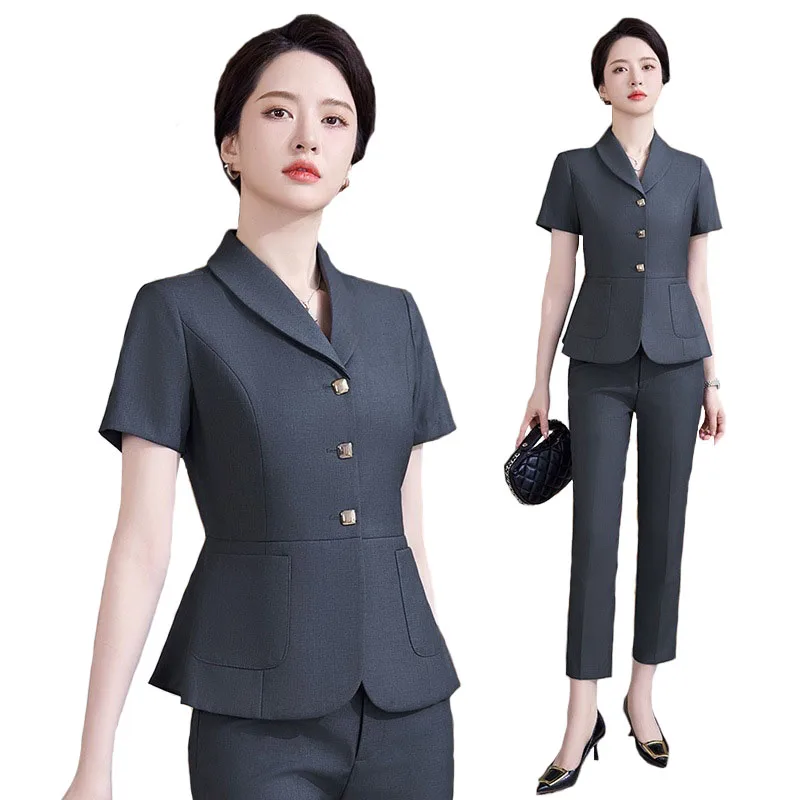 Pop 2024 Summer Formal OL Styl - đánh giá và giá Women Formal Wear For Interview