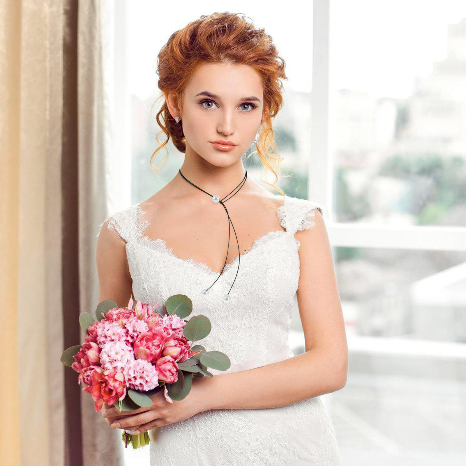 Double-Layer Stylish Cord Neck - đánh giá và giá Formal Wear Jewelry For Women