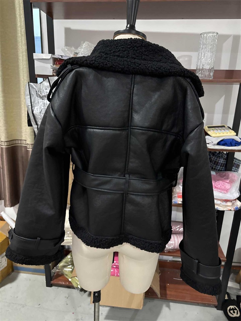 PU Leather Fur Black Women Jac - đánh giá và giá Women'S Formal Wear Jackets