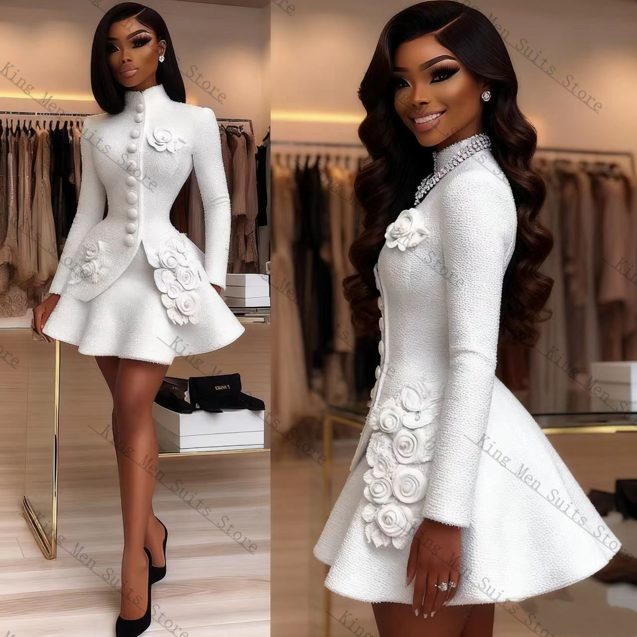 Luxury White Women Suit Set 2  - đánh giá và giá Women'S Formal Wear Jackets