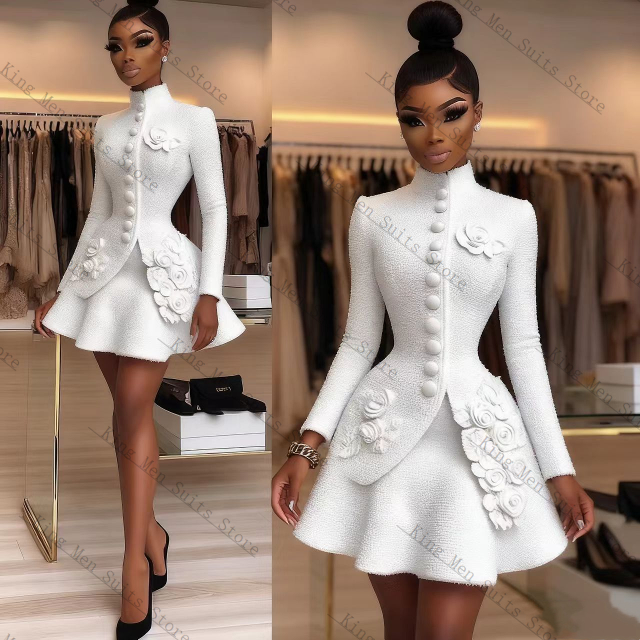 Luxury White Women Suit Set 2  - đánh giá và giá Women'S Formal Wear Jackets