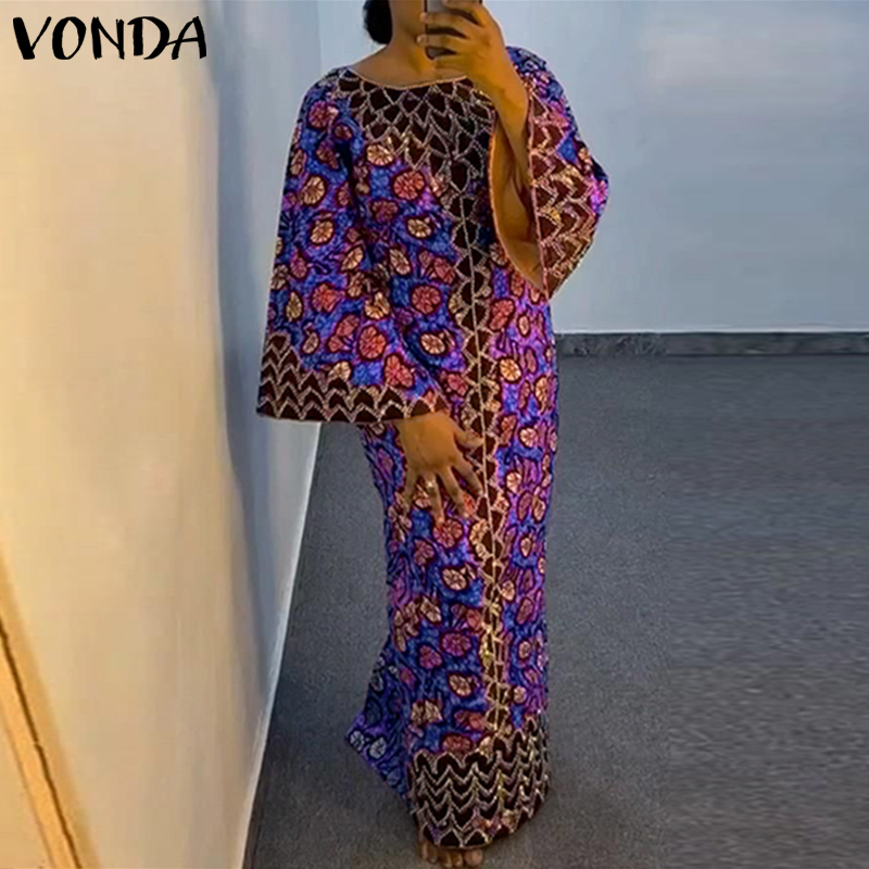 Plus Size VONDA Bohemian Dress - đánh giá và giá Vintage Women'S Formal Wear
