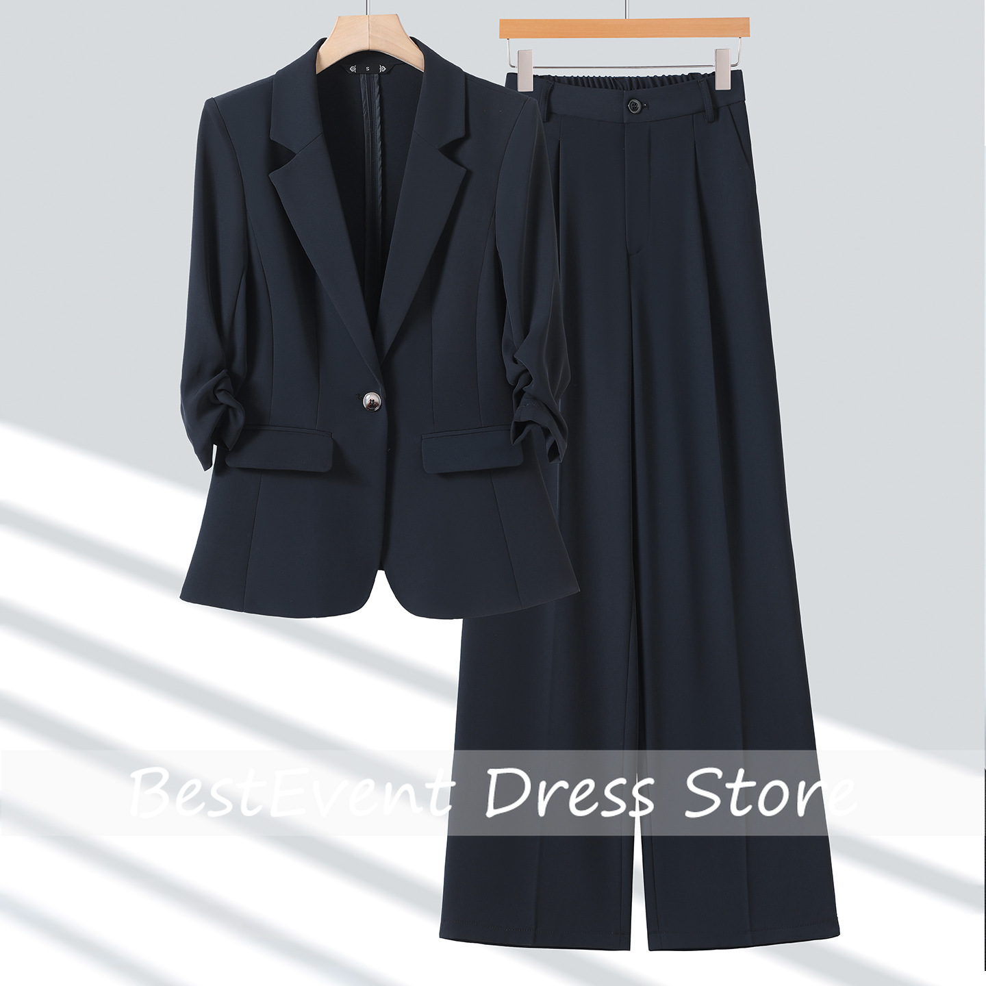 Light Blue Women's Suit Jacket - đánh giá và giá Blazer Set Women Formal