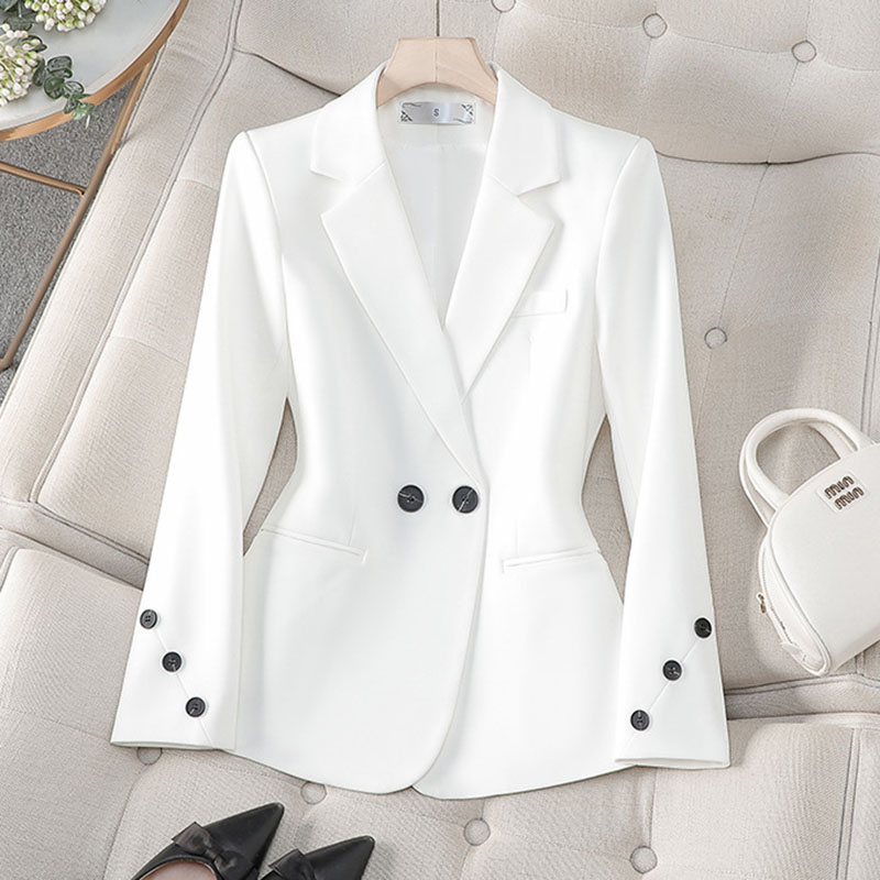 2025 New Spring Autumn White B - đánh giá và giá Women Formal Wear With Black Blazer