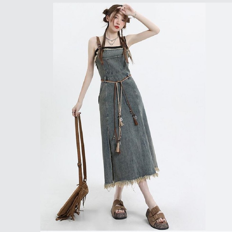 2026 Spring New Vintage Denim  - đánh giá và giá Vintage Women'S Formal Wear