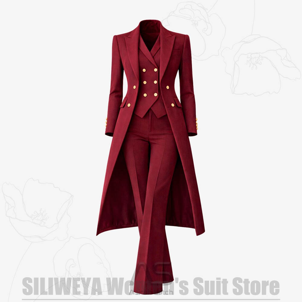Women's Suit 3 Piece Double Br - đánh giá và giá Women Formal Wear For Party