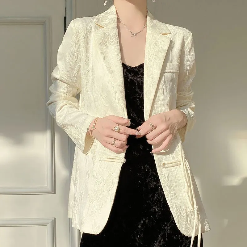 Women's White Textured Blazer  - đánh giá và giá Women'S Formal Wear Jackets