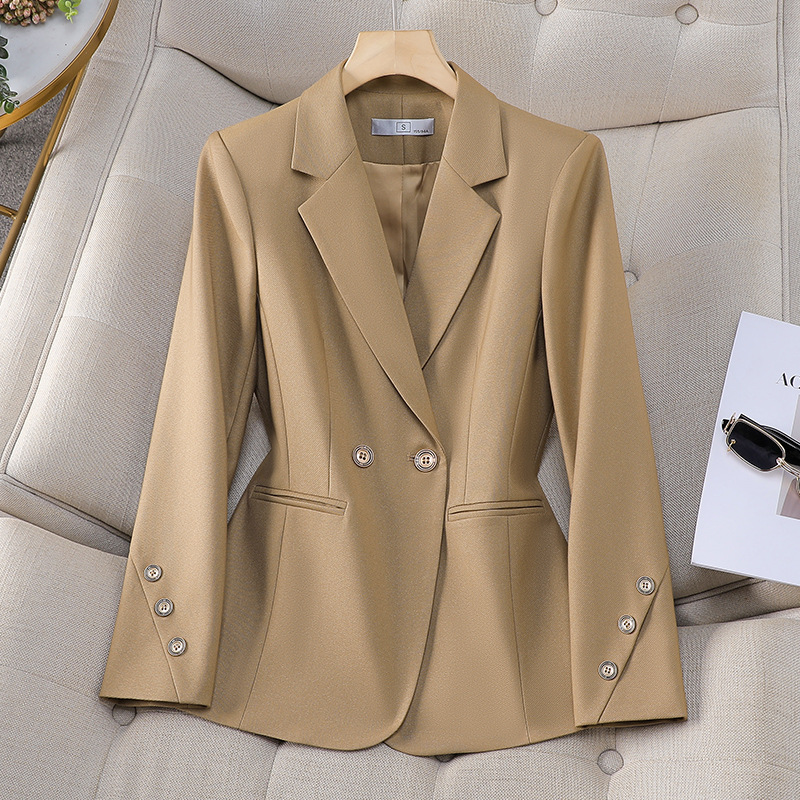 Women Double Breasted Solid Bl - đánh giá và giá Women Formal Wear With Black Blazer