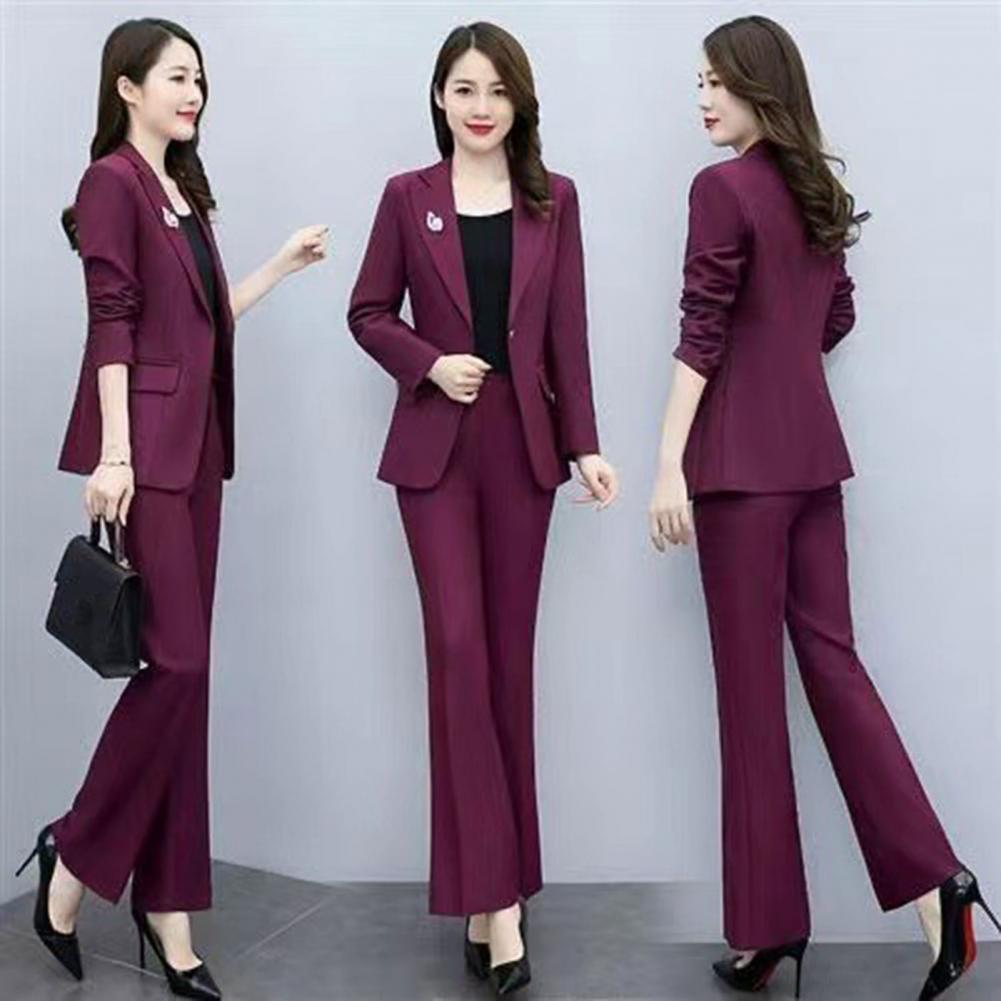 2 Pcs/Set Lady Formal Coat Pan - đánh giá và giá Women'S Formal Wear With Pants