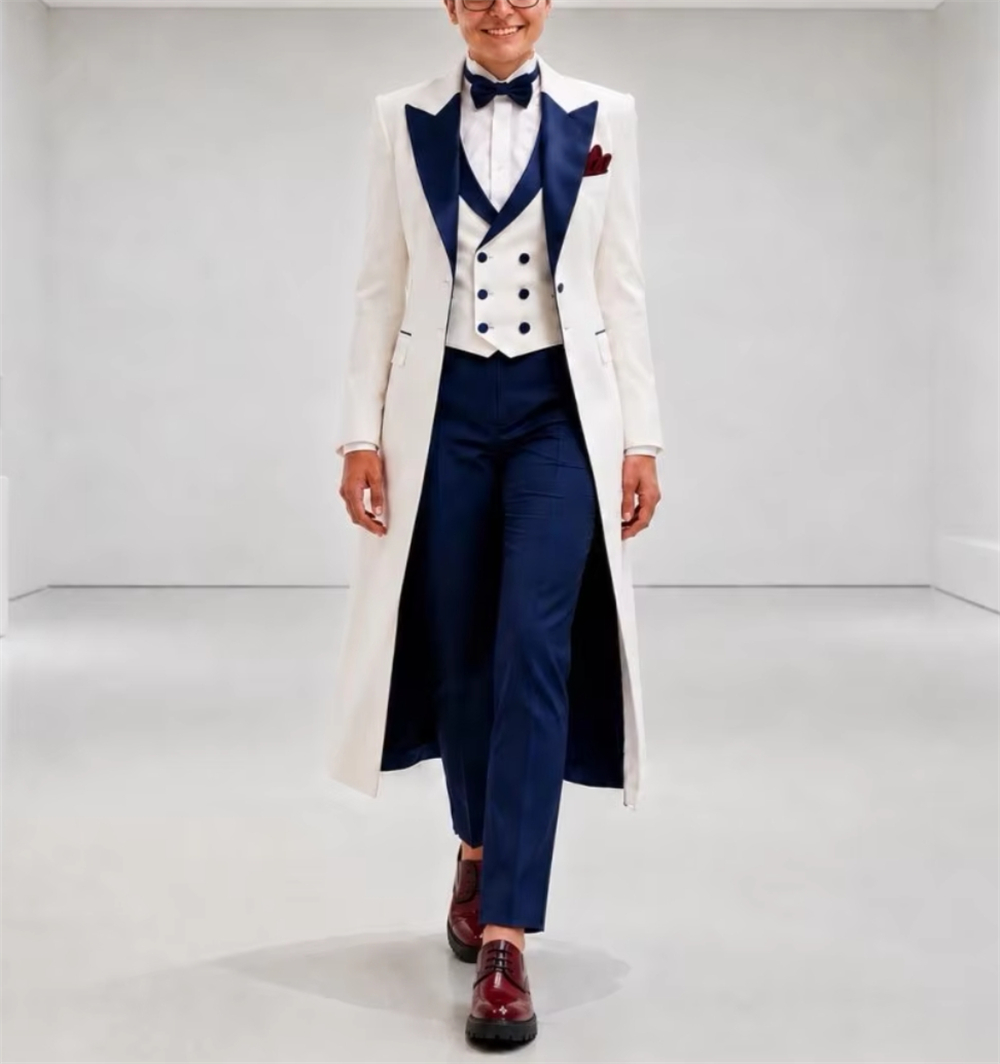 Navy Blue White Women's Jacket - đánh giá và giá Women'S Formal Wear Jackets